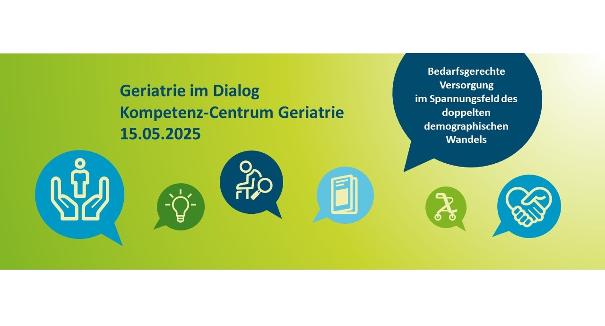 Logo der Veranstaltung Geriatrie im Dialog